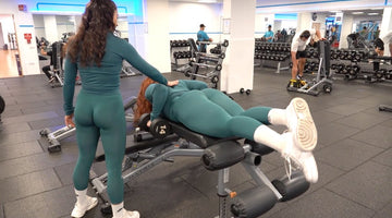 Fitness Girls Eva and Georgeta Train In The Gym Wembley Park