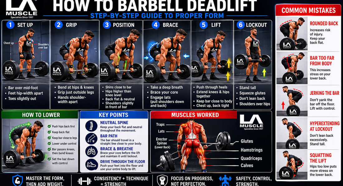 How to Barbell Deadlift Using Proper Form