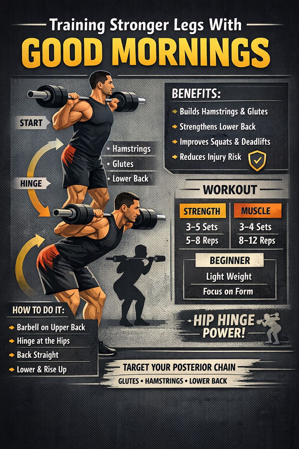 Training Stronger Legs with Good Mornings