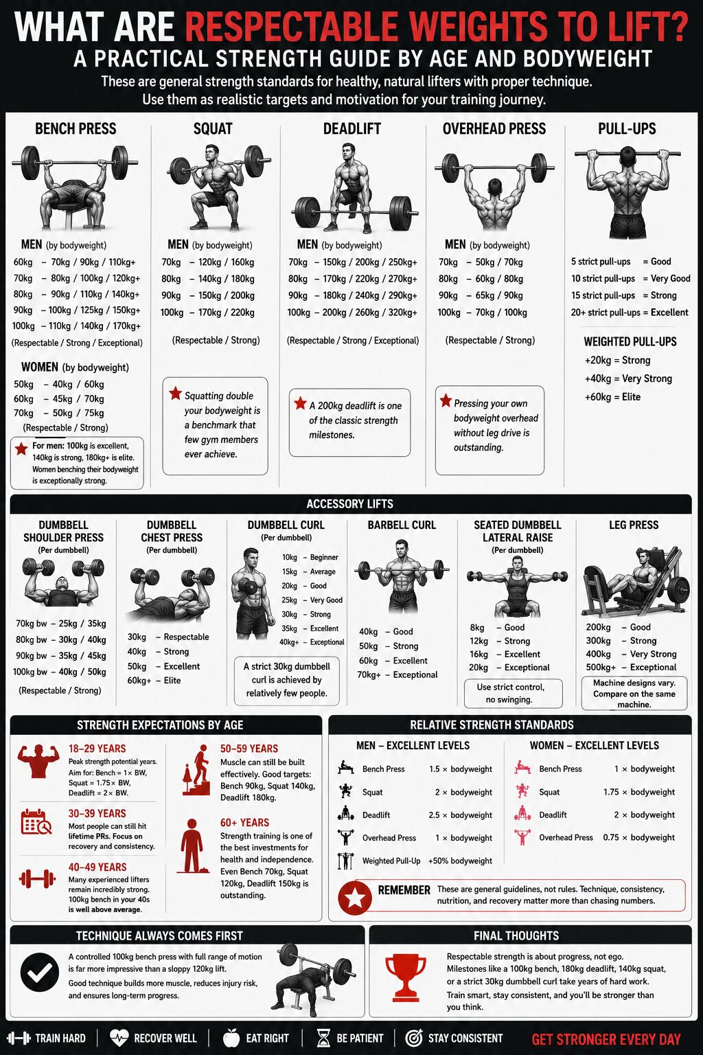 What Are Respectable Weights to Lift?
