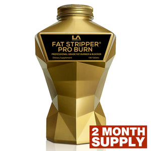 LA Muscle Fat Stripper Pro Burn Professional Grade Fat Burner and Blocker 2 month supply