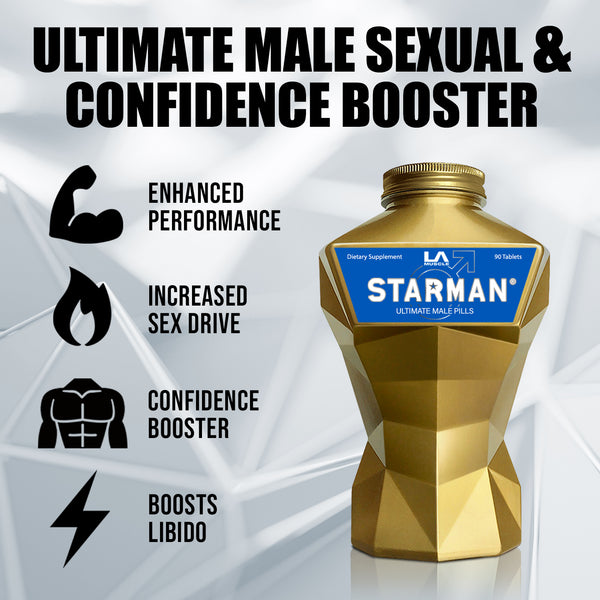 LA Muscle Starman, ultimate male sexual and confidence booster. Enhanced performance, increased sex drive, confidence booster, boosts libido.