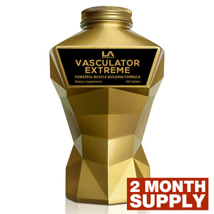 LA Muscle Vasculator Extreme powerful muscle building formula. 2 month supply.